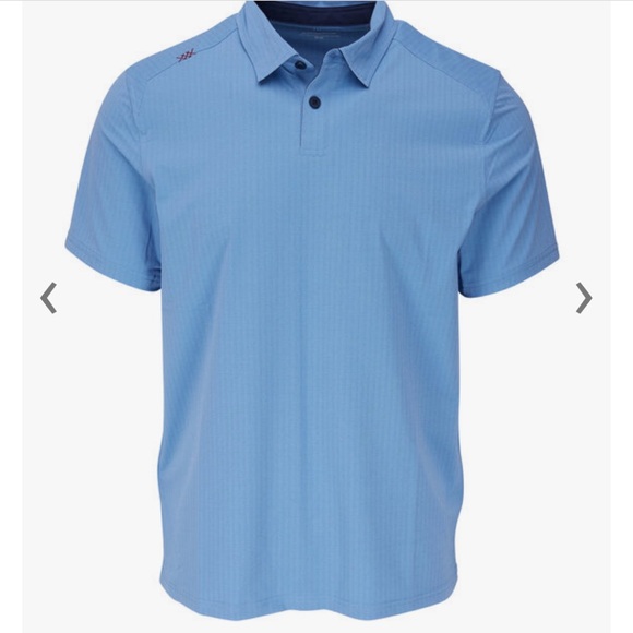 RHONE Other - RHONE APPAREL Blue Herringbone Commuter Polo Size Medium